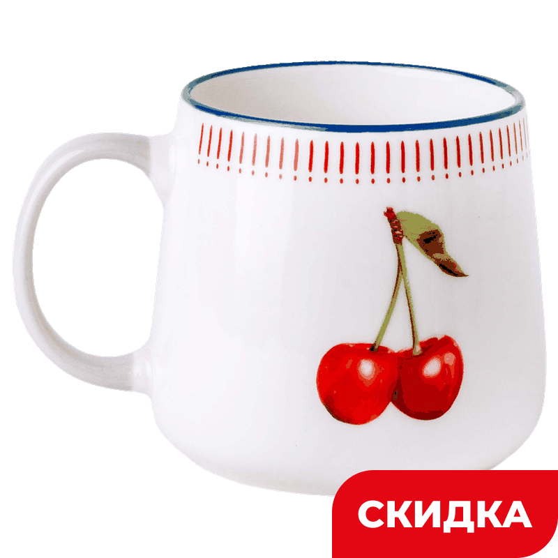 Кружка Wellfort коллекция Вишня, 420 мл