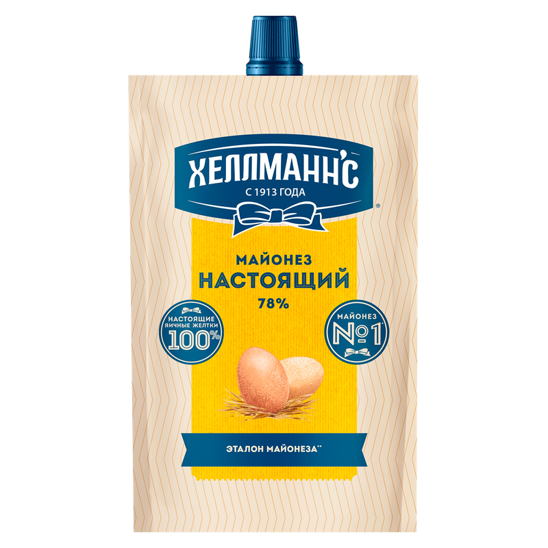 Майонез Хеллманнс настоящий, 78%, 300 г 