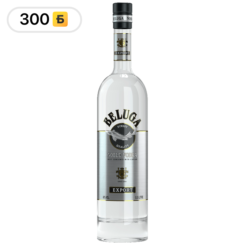 Водка Белуга Нобл 40%, 0,5 л