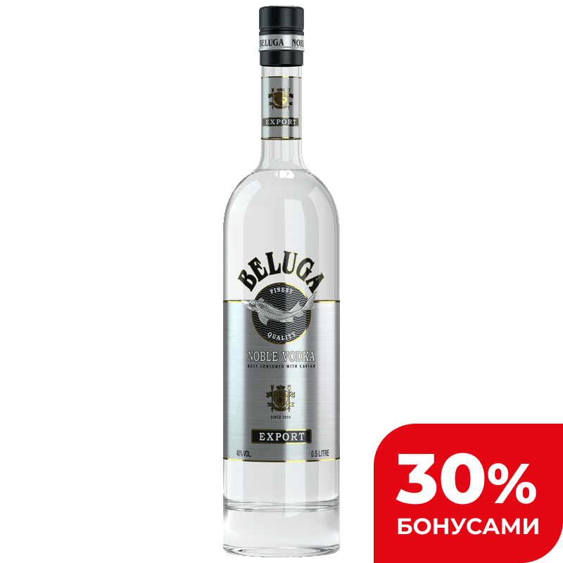 Водка Beluga Noble 40%, 0,5 л